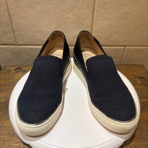 The Wishbone Collection Blue Knit Slip-On Sneakers Comfort Wedge Size 5